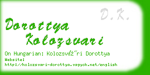 dorottya kolozsvari business card